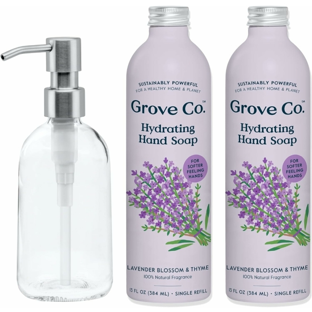 Hand Soap Gel Refills With Glass Bottle